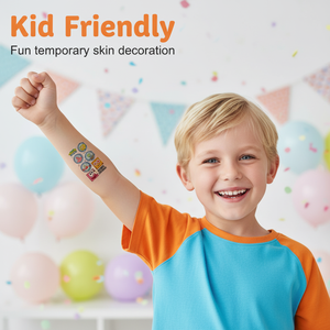 Cute SpongeBob Patrick Star Cartoon <b>Temporary</b> Tattoos Kids Birthday Party Decoration Stickers Safe Non Toxic Tattoos - Product Image 4