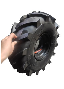 Neumático y tubo de goma neumático de 19x7,0-8 con ajuste de rueda con disco de rueda de llanta de acero <span class=keywords><strong>para</strong></span> tractores ambulantes y cultivadores - Product Image 6