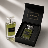 Flacon de parfum carré noir au prix d'usine, 100 ml, 50 ml, 30 ml, flacon de parfum unique