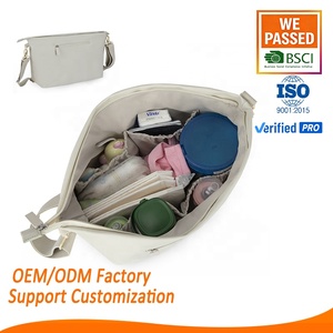 Bolsa <span class=keywords><strong>de</strong></span> <span class=keywords><strong>Pañales</strong></span> para Bebé, Moderna, <span class=keywords><strong>de</strong></span> Cuero PU, con Cierre <span class=keywords><strong>de</strong></span> Cremallera, Portátil, para Colgar en el Cochecito, Práctica para Llevar - Product Image 1