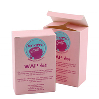 Boîtes personnalisées vierges avec couvercle à charnière, ailes latérales, ailes intérieures, lèvre de fermeture, bande de bordure et laque mate aqueuse pour Soapworks Studio