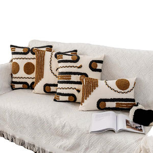 Housse de coussin carrée de bohème Ins nordique moderne Tassel tufté motif <span class=keywords><strong>marocain</strong></span> brodé coussins <span class=keywords><strong>pour</strong></span> la maison ou l'hôtel - Product Image 4