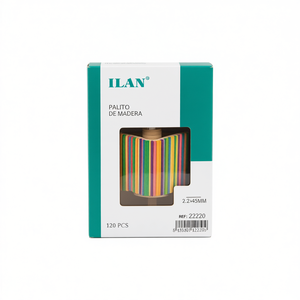 Bastoncini di legno ILAN 2,2x45 mm, 120 pezzi, bastoncini per artigianato e lavori creativi - Product Image 2