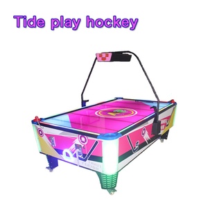 เครื่องเล่นฮอกกี้แบบหยอดเหรียญสำหรับสองผู้เล่น เกมอินเตอร์แอคทีฟในร่ม ศูนย์เกมกีฬาในร่ม เครื่องเล่นฮอกกี้อากาศ - Product Image 6
