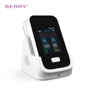 BERRY PM6100 Elektrische slimme automatische draagbare monitor voor vitale functies voor thuiszorg, ziekenhuisgebruik, multiparameter, draagbaar, Bluetooth - Product Image 1