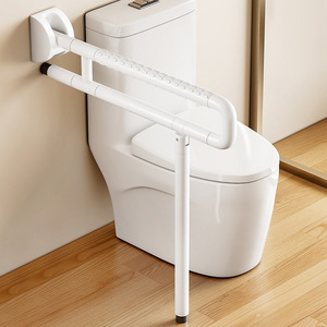 Toilet <b>Grab</b> <b>Bars</b> Wall Mounted Stainless Steel Anti Slip 200 Lbs Capacity For Seniors Bathroom Safety Support - Product Image 4