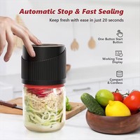 Scellant alimentaire sous vide électrique Portable Mason Jar pour la conservation des aliments avec affichage LED Scellant sous vide électrique Mason Jar