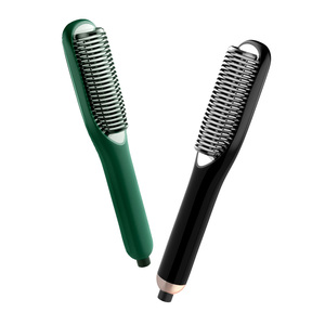 Hair Hot <b>Comb</b> Auto Power Off NTC Sensor 3 <b>Heat</b> Levels Different Hair Textures Safe Styling Straightening Brush Tool Device Home - Product Image 5