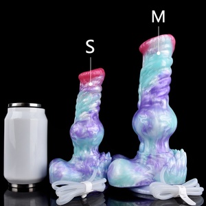 YOCY Ejaculating <b>Dildo</b> Animal Dog Cock Big Girth Cock for Vagina Anal Butt Plug Squirting <b>Dildo</b> Silicone Sex Toys for Men Women - Product Image 4