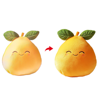 Oranje Pluche Speelgoed Kleurrijk Gevulde Vruchten Knuffels Zacht Oranje Perzik Gevuld Voor Feestartikelen Ornament Pluche Fruit Speelgoed