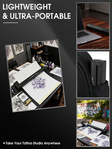 <span class=keywords><strong>Dragonhawk</strong></span> – Nouveau modèle populaire : Imprimante portable sans fil pour pochoirs de tatouage, batterie électrique en aluminium 1500 mAh, avec papier A4 - Product Image 6