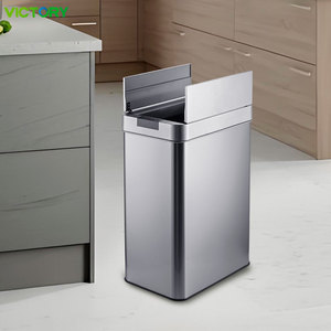 Cestini per <span class=keywords><strong>Rifiuti</strong></span> Intelligenti in Acciaio Inox da 9L, 12L, 15L, 50L, 60L, 70L per Casa, Ufficio e Cucina, con Apertura Automatica Senza Contatto e Sensore - Product Image 5