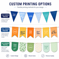 Drapeaux promotionnels personnalisés avec logo imprimé pour festivals, bannières publicitaires, guirlandes de drapeaux pour la décoration et la promotion de la marque