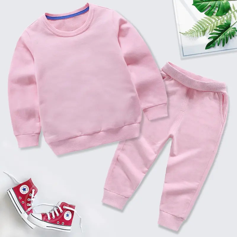 Fall Baby Boy Clothes Casual Baby Girl Clothing Sets Children Sweatshirts Sports cotton sweatsuit Jogger Kids Two Piece Set