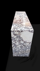 Nhà máy trực tiếp 2023 nóng Hiện Đại Đồ nội thất bằng đá cẩm thạch caracata Viola travertine sang trọng vòm đá cẩm thạch giao diện điều khiển Bảng góc bảng - Product Image 6