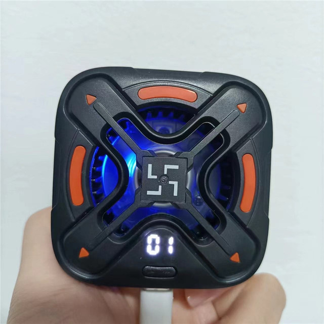 DY26 Online Wholesale for Gamers Mobile Phone & iPad Tablet Magnetic Radiator Cooler with Ring Light Semiconductor Refrigeration