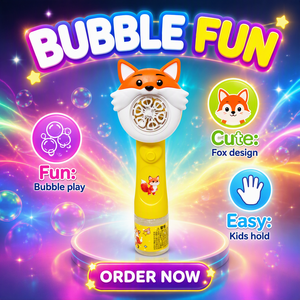 Juguete de Burbujas con Luz LED de 6 Orificios, Juego Infantil para Exteriores - Product Image 5