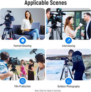 <span class=keywords><strong>Trépied</strong></span> vidéo <span class=keywords><strong>NEEWER</strong></span> de 79 pouces, <span class=keywords><strong>trépied</strong></span> pour appareil photo en aluminium robuste avec rotation à 360° °   Tête de traînage hydraulique - Product Image 5