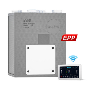 Système de ventilation domestique ERV <span class=keywords><strong>VMC</strong></span> à double flux échangeur d'énergie, récupérateur d'air frais mural HVAC MVHR HRV, économie d'énergie 97% - Product Image 5