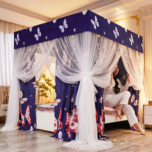 Mosquitero de Lujo Romántico para Cama <span class=keywords><strong>Doble</strong></span>, con Malla, Bordado, Encaje y Pliegues - Product Image 5