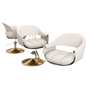 Sillón de Peluquería Hidráulico Reclinable Dorado, Equipo de Salón de Belleza, Silla de Barbería Ajustable para Salón - Product Image 2