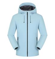 Imperméable personnalisé monocouche résistant à l'usure respirant fermeture à glissière veste de pluie coupe-vent imperméable pour la saison d'automne