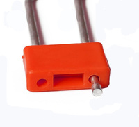 Scellé de sécurité jetable GY-201 de type cadenas, haute sécurité, en plastique et métal, pour compagnies aériennes, avec impression personnalisée