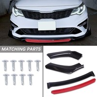 Spoiler avant universel à 4 étages, pare-chocs fixe, séparateur de pare-chocs, marque HITEC, matériau PP, 181 mm, noir brillant, AC Schnitzer X6 E71 SUV