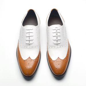 Chaussures habillées décontractées pour hommes à bout pointu, élégantes et de créateur, rehaussantes, grandes tailles, en cuir véritable pour hommes d'affaires - Product Image 2