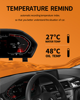 Panel Dashboard LCD 12,3 inci Virtual Cockpit Speedometer untuk Seri 1/2 F20-F23/F45-F49 Sistem Operasi Linux Plug & Play Instrument Cluster