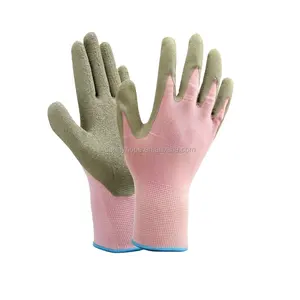 sunnyhope work gloves safety construction 13 gauge nylon knit palm kids gardening safety work gloves