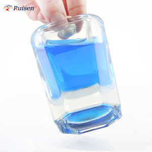 Bouteille en verre d'emballage <span class=keywords><strong>haut</strong></span> <span class=keywords><strong>de</strong></span> <span class=keywords><strong>gamme</strong></span> 250 ml 375 ml 450 ml Petite capacité Bouteille en verre à fond épais unique pour vin whisky brandy <span class=keywords><strong>vodka</strong></span> - Product Image 5