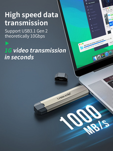 SD3L USB C 3.1 Gen2 10Gbps 2TB ad alta velocità M chiave SSD disco rigido esterno - Product Image 4