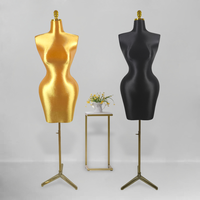 Mannequin femme grande taille sans jambes, style européen et américain, demi-corps, ajusté, pour présentation en magasin de vêtements