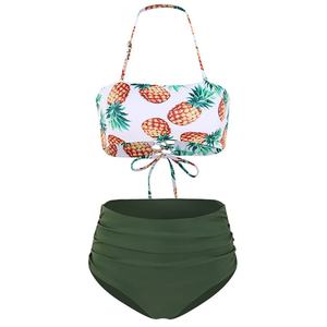 Maillot de bain une pièce personnalisé pour femme avec imprimé à pois, service OEM, position du logo sur le devant - Product Image 4