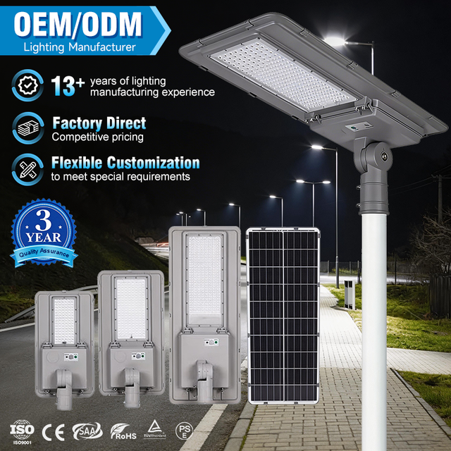 Smart System Waterproof Ip65 Outdoor High Power Long Work Time Led Solar Street Light