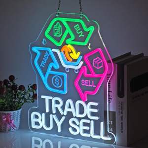 Enseigne néon Stock Buy Sell Trade, Décoration lumineuse, pour Bijouterie, Marché aux puces, Magasin <span class=keywords><strong>de</strong></span> consignation, Magasin <span class=keywords><strong>de</strong></span> seconde main vintage, Enseignes personnalisées avec logo pour <span class=keywords><strong>la</strong></span> maison - Product Image 4