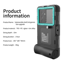 Nouveau multicolore 15m / 50 pieds plongée / natation photographie plongée IP68 professionnelle étanche pour iphone15pro 14 XR