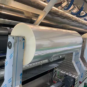 Fabricante de rolo enorme de filme de laminação térmica brilhante transparente personalizado 24mic 1260mm 1600mm
