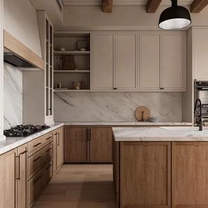 Meubles de <span class=keywords><strong>cuisine</strong></span> modulaires haut de gamme en matériaux premium, îlot central, charnières, armoires de <span class=keywords><strong>cuisine</strong></span> avec <span class=keywords><strong>four</strong></span> encastré, pour usage commercial - Product Image 1