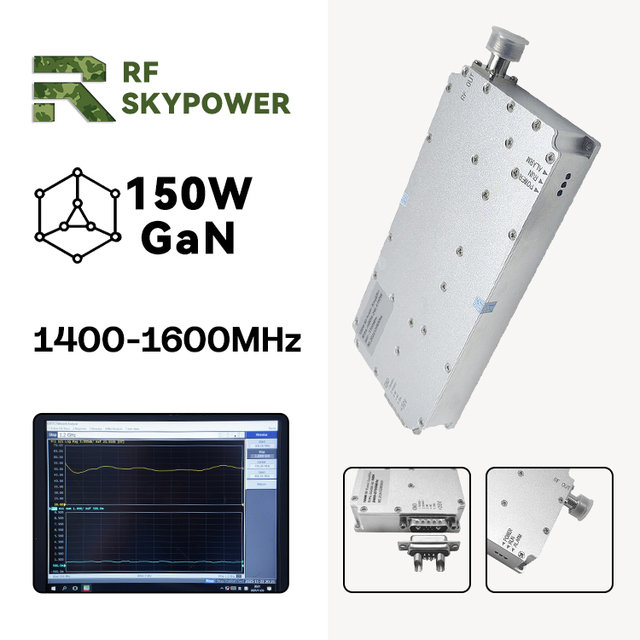 Precision GNSS 150W GaN L-Band Module 1400-1600MHz Copper Radiator RF Power Amplifier