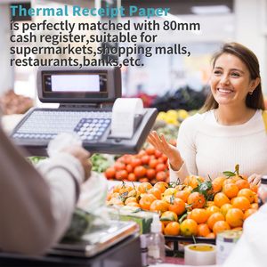 Có thể tái chế 57x40mm tiền mặt đăng ký Máy in nhiệt giấy cuộn cho POS nhiệt giấy cuộn 57*40 nhiệt giấy cuộn - Product Image 6