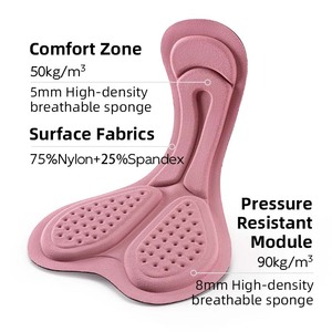 ROCKBROS slip de cyclisme respirant à séchage rapide pour <span class=keywords><strong>femme</strong></span> avec rembourrage <span class=keywords><strong>femme</strong></span> 3D rembourré cyclisme vélo vélo <span class=keywords><strong>sous</strong></span>-vêtements de vélo - Product Image 2