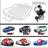 Lit gonflable de voiture moderne, matelas de siège arrière, lit d'air pour le repos, le sommeil, les voyages, le camping, noir/gris, accessoires de voiture pour femmes et hommes