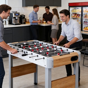 Table <span class=keywords><strong>de</strong></span> baby-<span class=keywords><strong>foot</strong></span> OEM en promotion avec chaises – Confortable pour les jeux familiaux intérieurs prolongés et les loisirs - Product Image 1