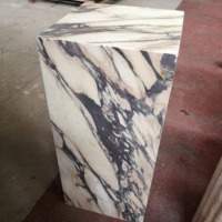 SH PIERRE Pierre Meubles Hôtel Table Basse De Luxe Calacatta Violet Marbre Grand Socle Stand Marbre Socle Viola