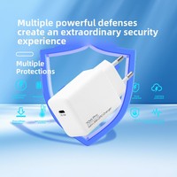 Adaptateur de charge rapide GaN ignifuge à port USB-C Mini PD 70W, spécifications européennes, compatible avec les appareils et téléphones de 17 pouces, directement de l'usine