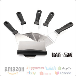 Stainless Steel Teppanyaki Spatula 36cm Heat Resistant Outdoor Barbecue Steak Pancake Cooking <b>Tool</b> Set - Product Image 5