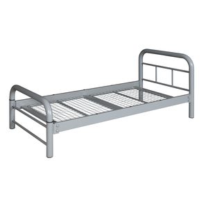 <b>Single</b> Metal Steel Spring <b>Bed</b> Frame with Headboard for Commercial School Dormitory Hospital Apartment Furniture Use - Product Image 5