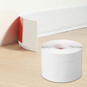 Rodapié <span class=keywords><strong>Autoadhesivo</strong></span> de PVC Suave a Buen Precio, Zócalo Flexible de Goma, Protector de Pared, Adhesivo para Ventanas y Línea de Cintura - Product Image 1